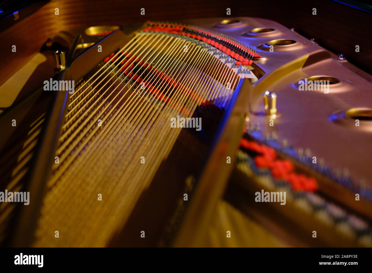 Chiudere l immagine di Steinway grand piano Foto Stock