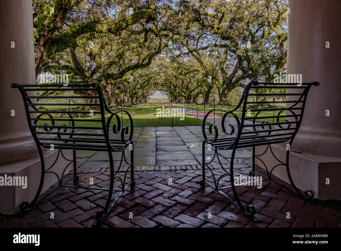 Oak Alley Plantation Foto Stock