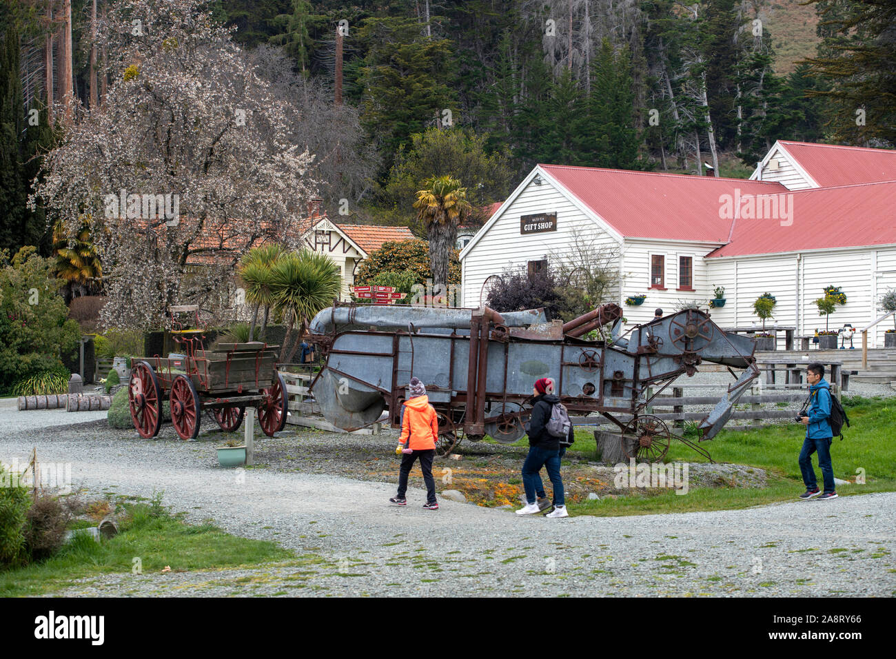 Foto di Tim Cuff - 9 Ottobre 2019 - TSS Earnslaw steamship, Lago Waktipu, Queenstown, New Zealand Nuova Zelanda Foto Stock