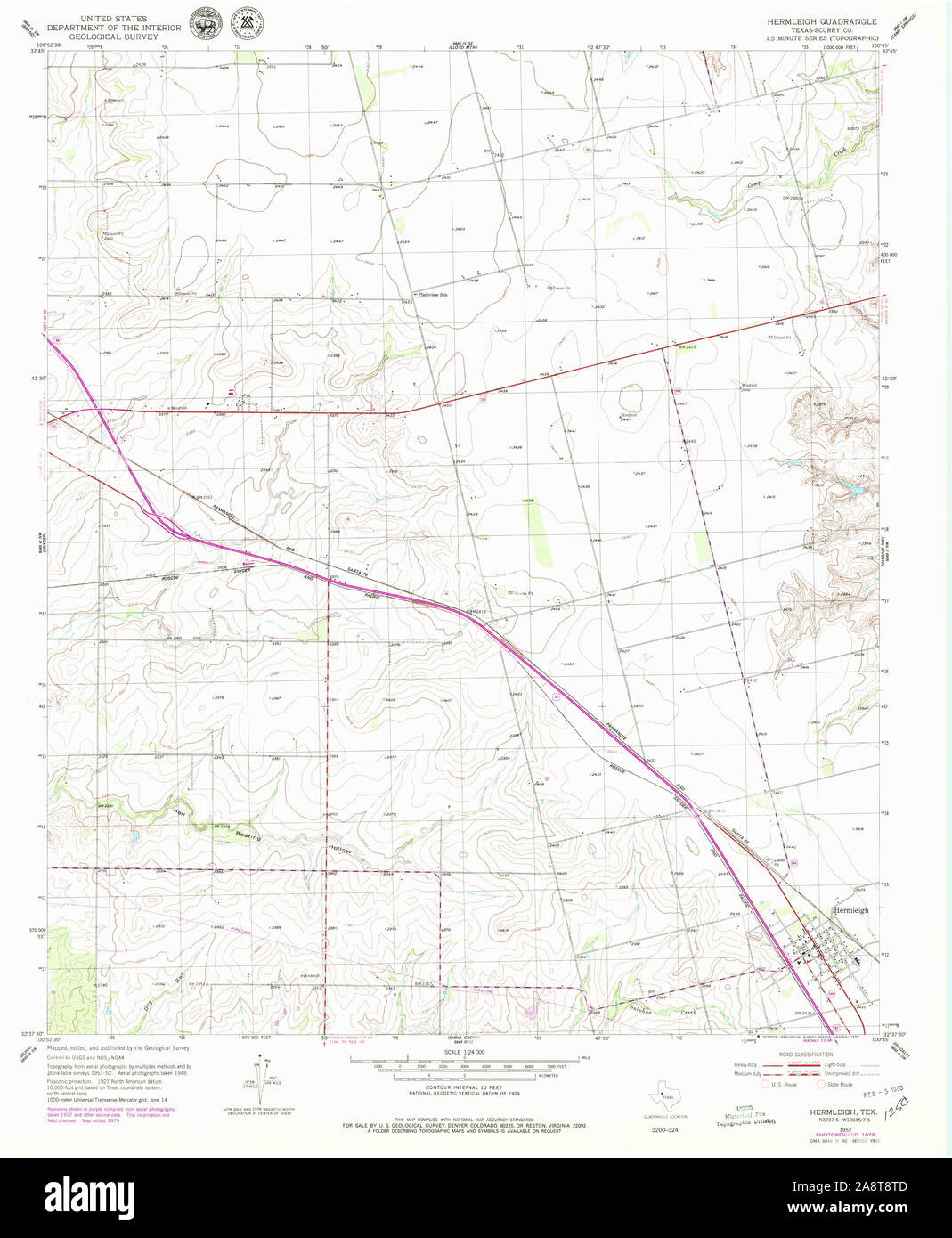 Mappa di hermleigh texas immagini e fotografie stock ad alta