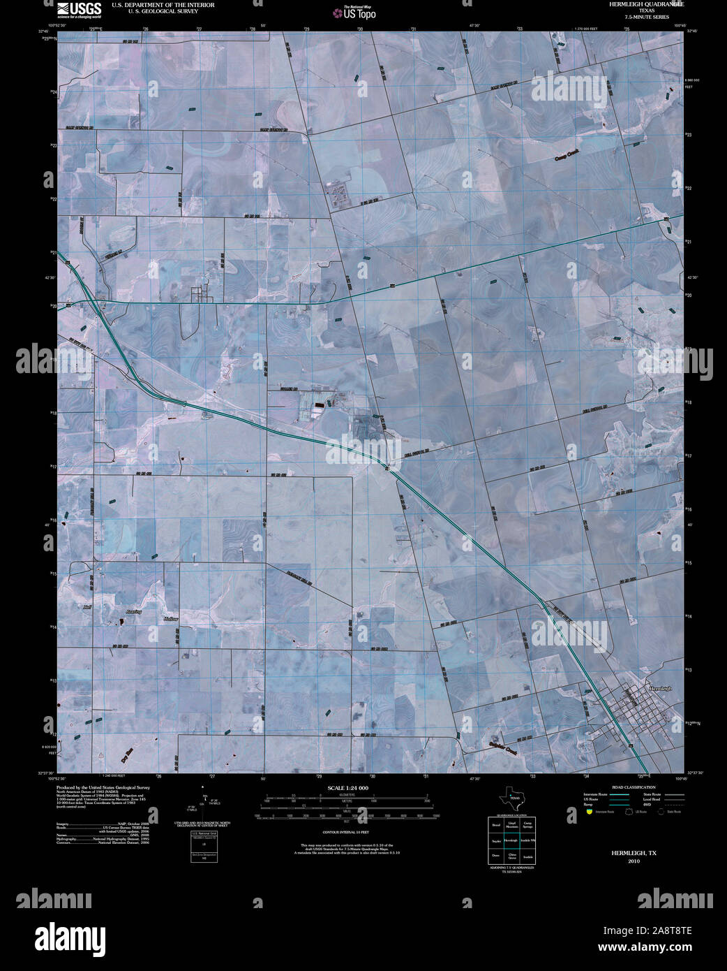 Hermleigh texas mappa immagini e fotografie stock ad alta risoluzione
