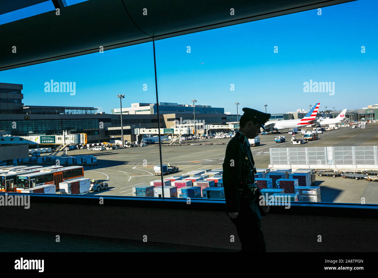 Dall'Aeroporto Narita di Tokyo, Japon. Foto Stock