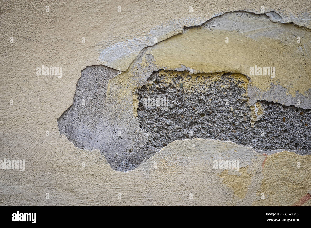disegno astratto muro sulle strade storiche delle città spagnole Foto Stock
