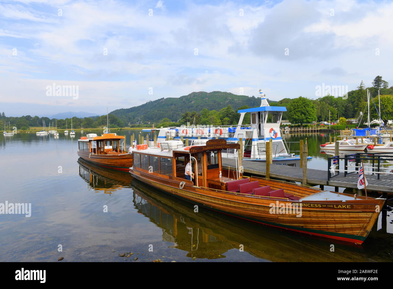 Lago Windermere, laghi inglesi Foto Stock