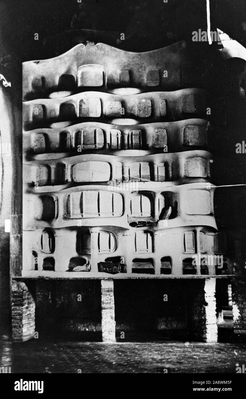 Antoni Gaudí modello di Casa Milà, Barcelona, 1906. Autore: Antoni Gaudí (1852-1926). Foto Stock