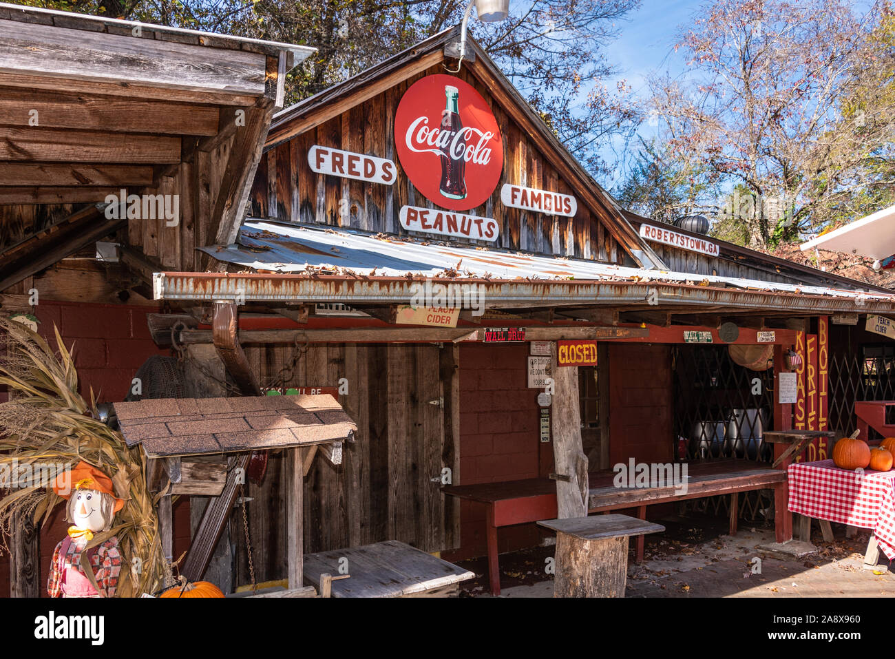 Le famose Peanuts di Fred a Helen, Georgia. (STATI UNITI) Foto Stock