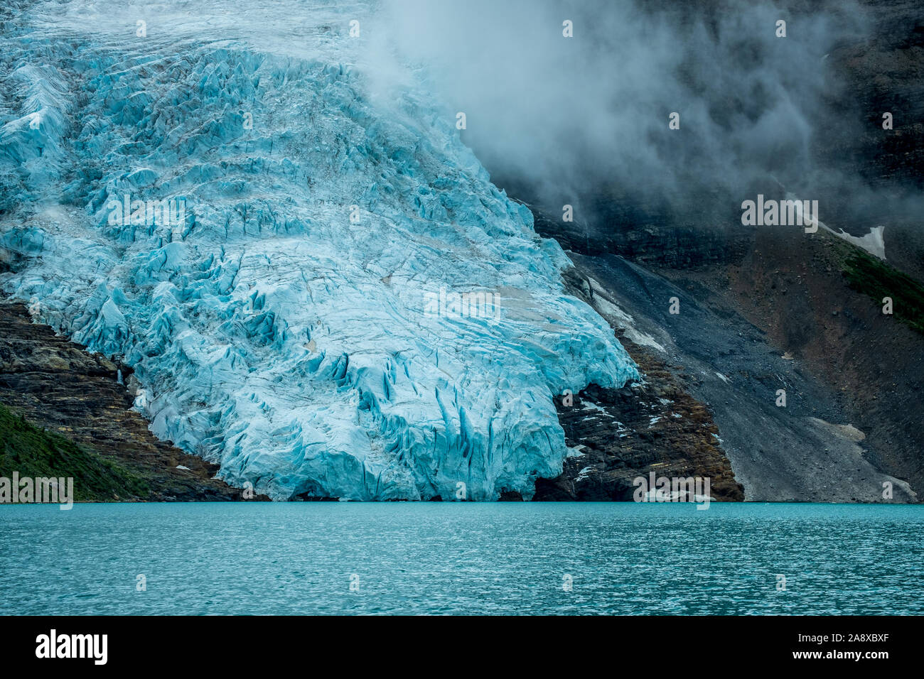 Berg ghiacciaio, Monte Robson Parco Provinciale. Foto Stock