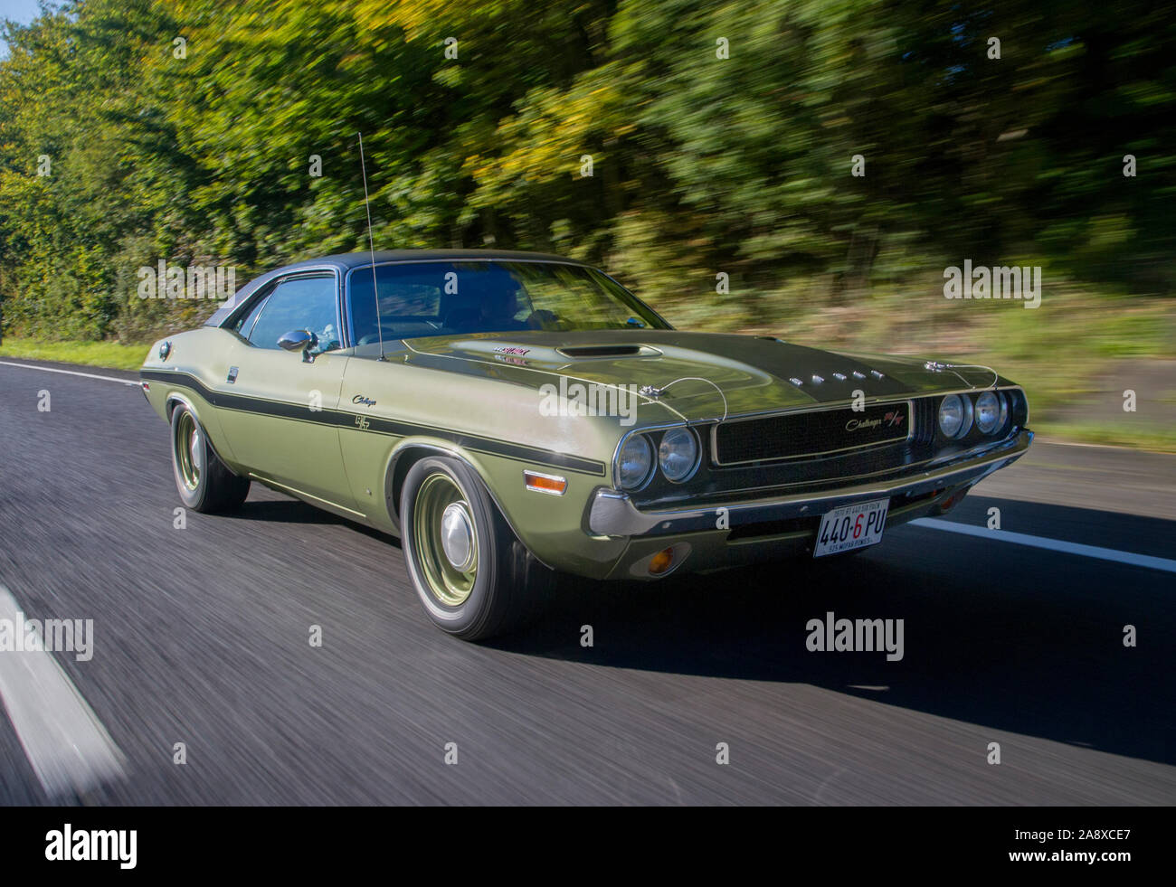 1970 Dodge Challenger 440 Six Pack classic American muscle car Foto Stock
