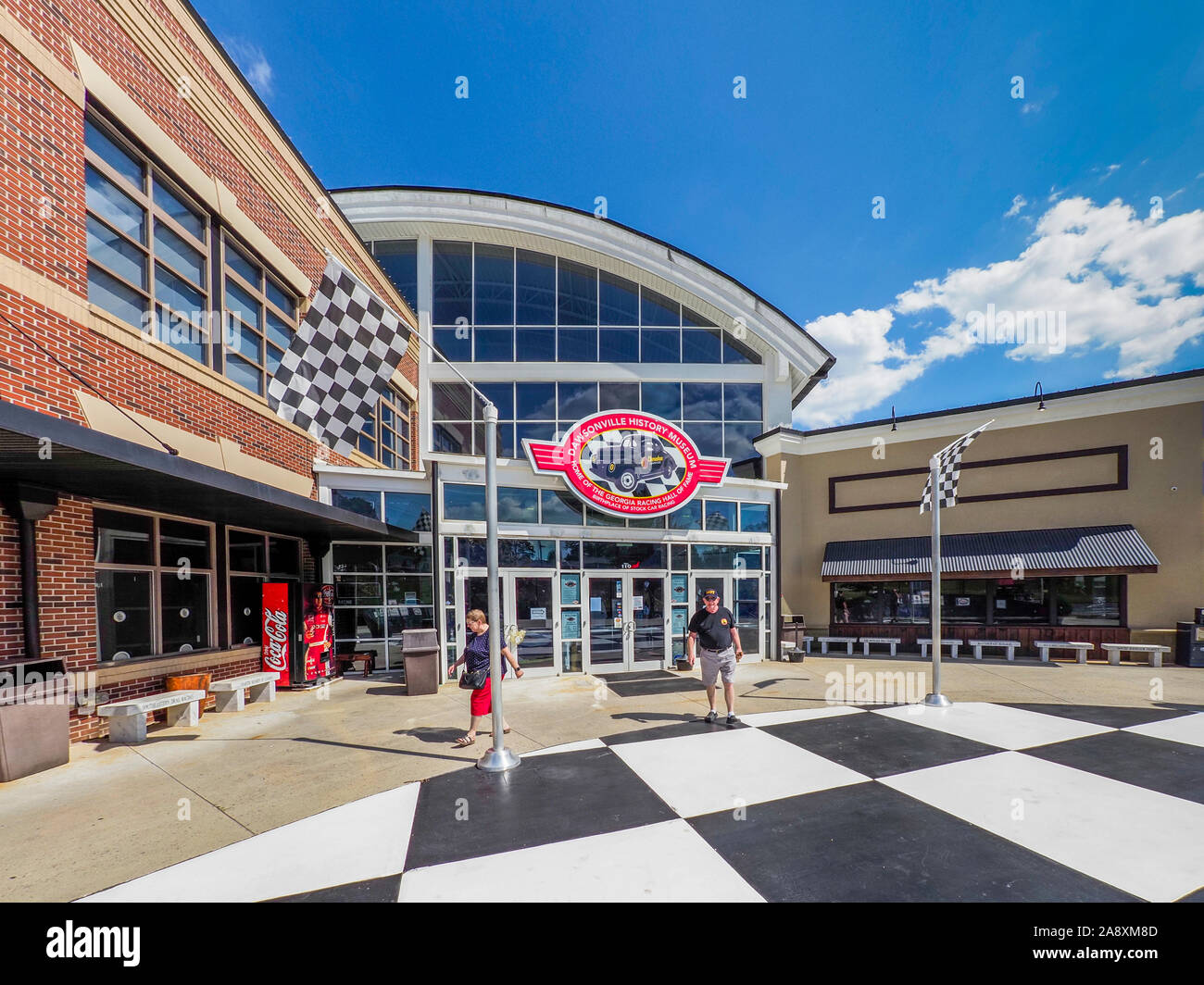 Esterno del Dawsonville Museo di storia e la Georgia Racing Hall of Fame Dawsonville in Georgia negli Stati Uniti Foto Stock