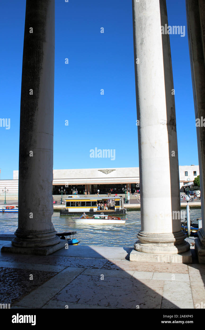 La Stazione di Venezia Santa Lucia, Venezia Foto Stock