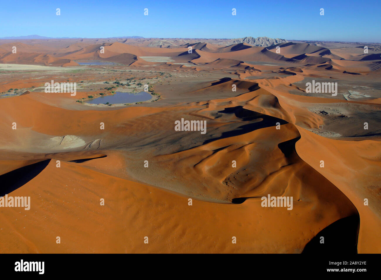 Namibwueste, Luftaufnahme, Namibia Foto Stock