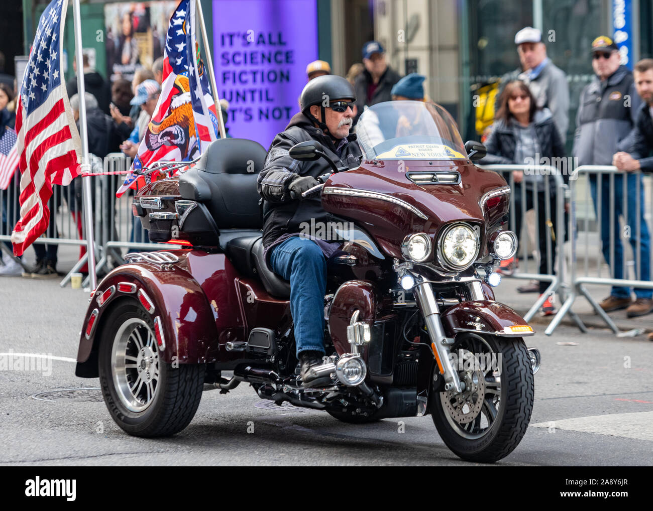 New York, Stati Uniti d'America, 11 novembre 2019. Veterani parata del giorno nella città di New York. Credito: Enrique Shore/Alamy Live News Foto Stock