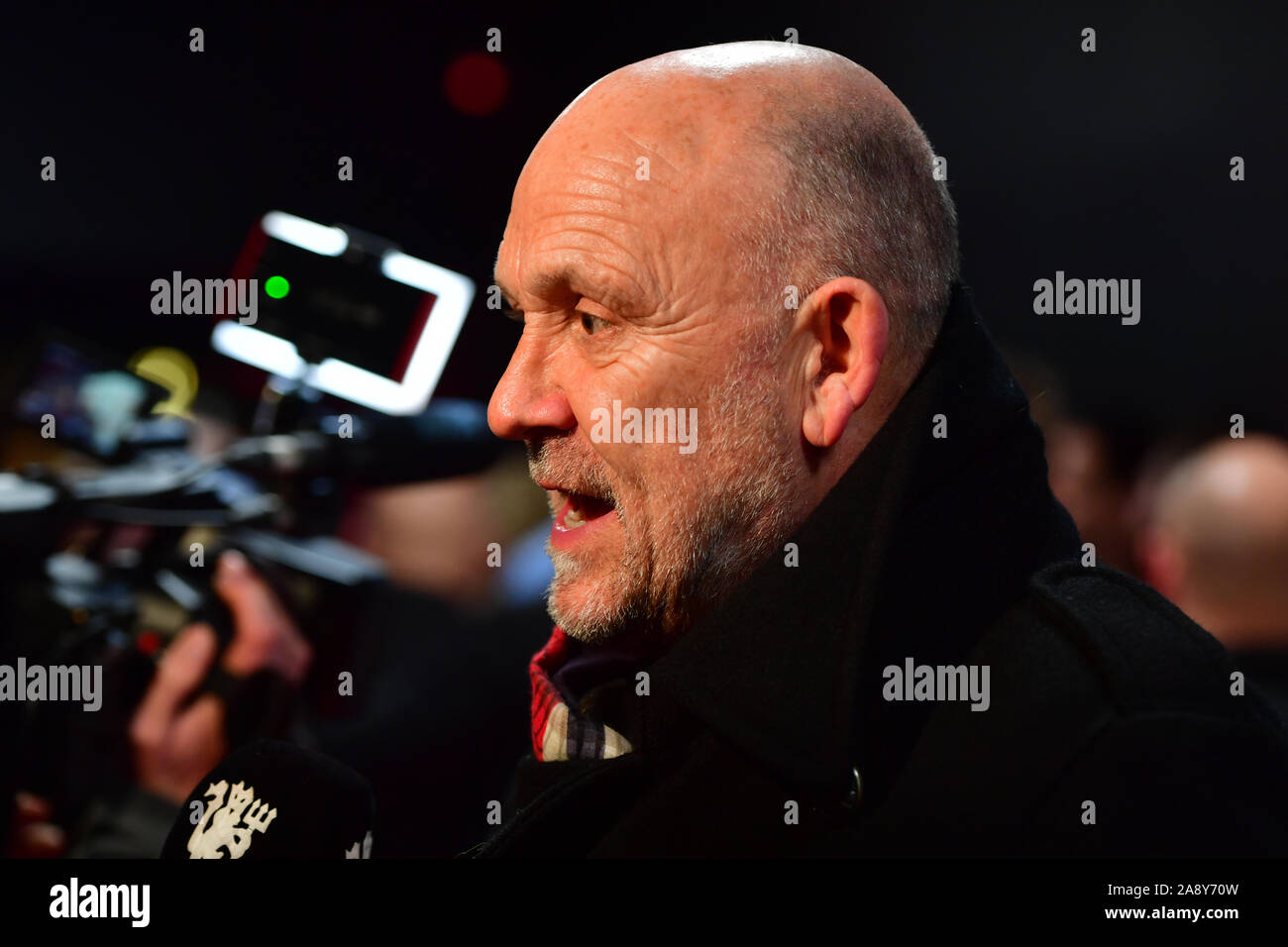 Assistente manager del Manchester United, Mike Phelan durante la prima mondiale di un nuovo documentario, BUSBY, a Everyman Manchester St Johns, Manchester. Foto Stock