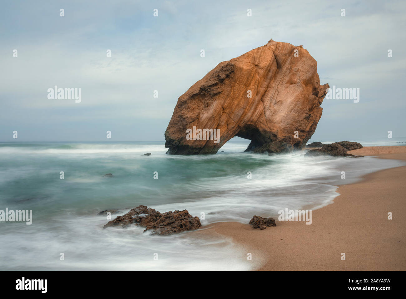 Silveira, Formosa Beach, Santa Cruz, Torres Vedras, Portogallo, Europa Foto Stock