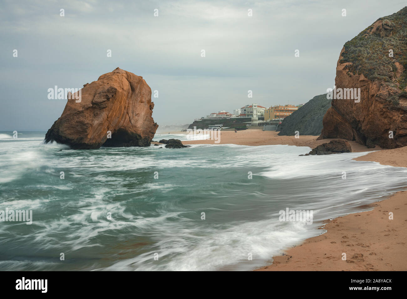 Silveira, Formosa Beach, Santa Cruz, Torres Vedras, Portogallo, Europa Foto Stock