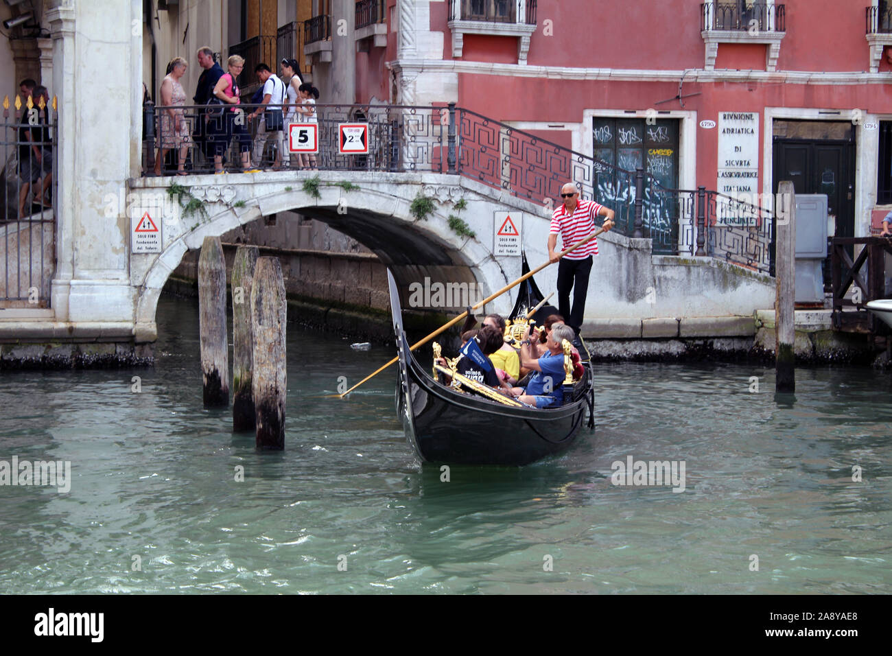 Gondola a Venezia Foto Stock