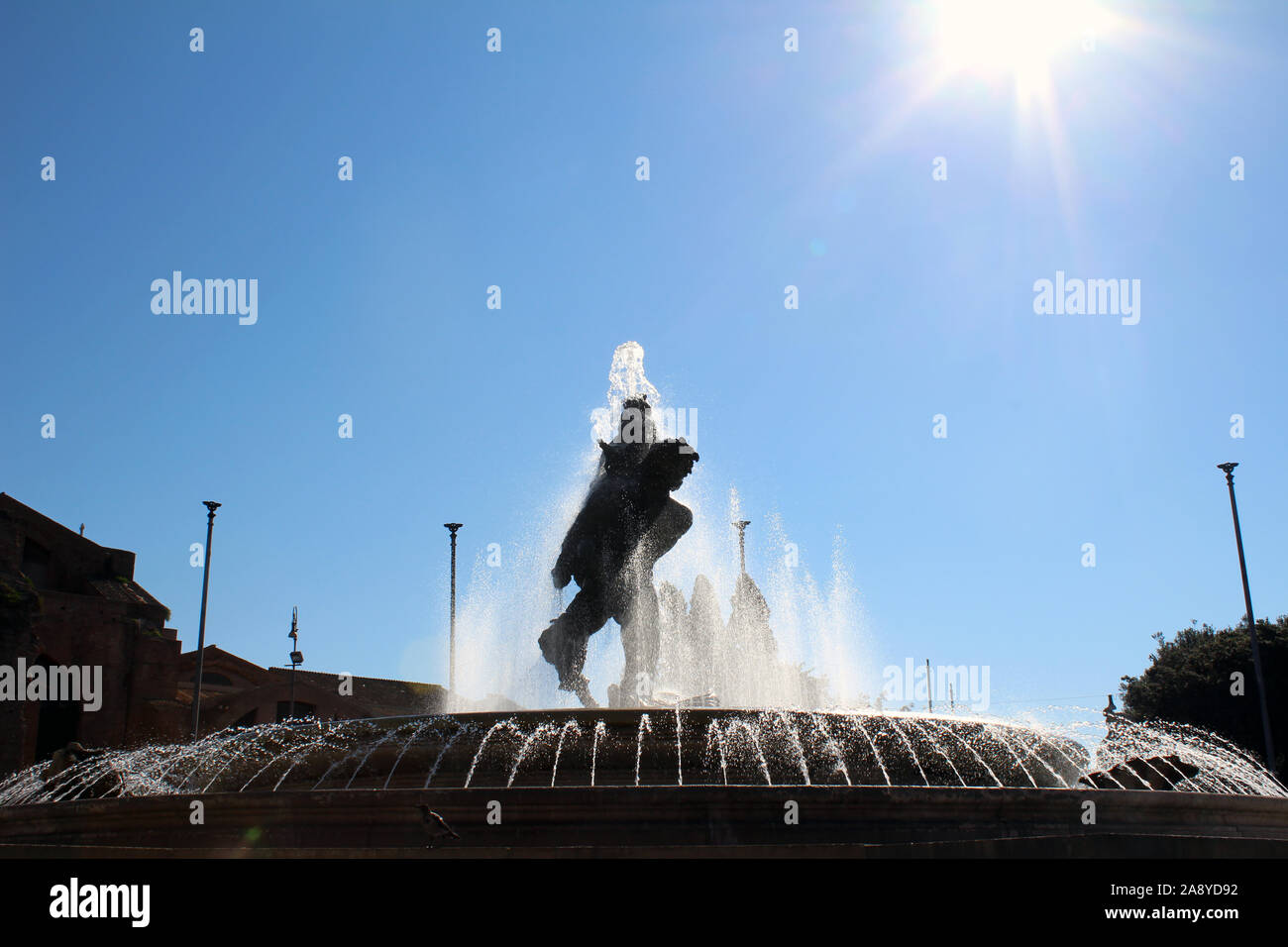 Piazza della Repubblica, Roma Foto Stock