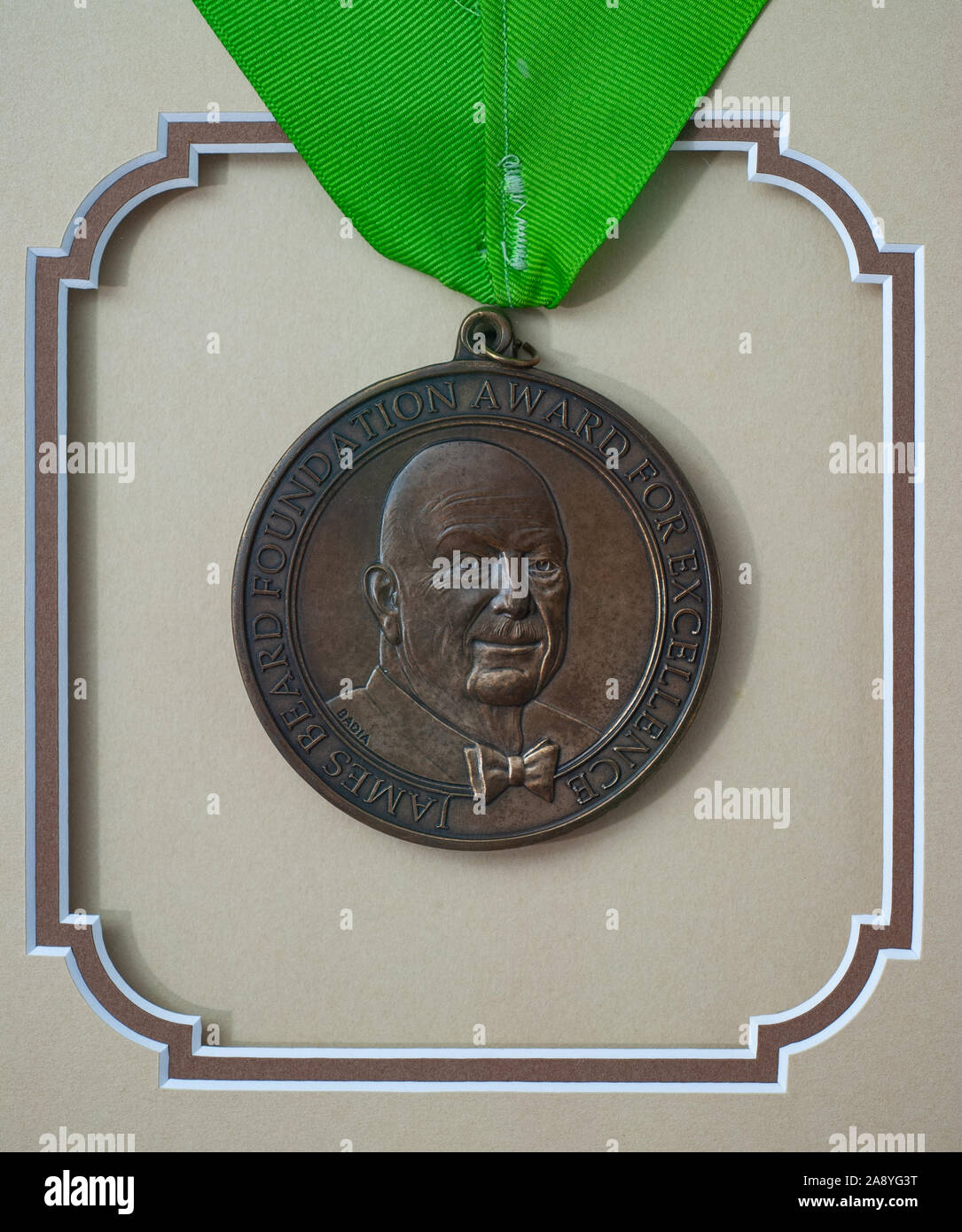 La James Beard Foundation Award per l'eccellenza Foto Stock