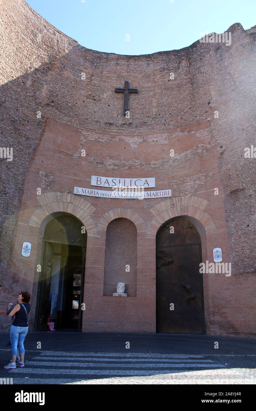 Santa Maria degli Angeli Roma Foto Stock
