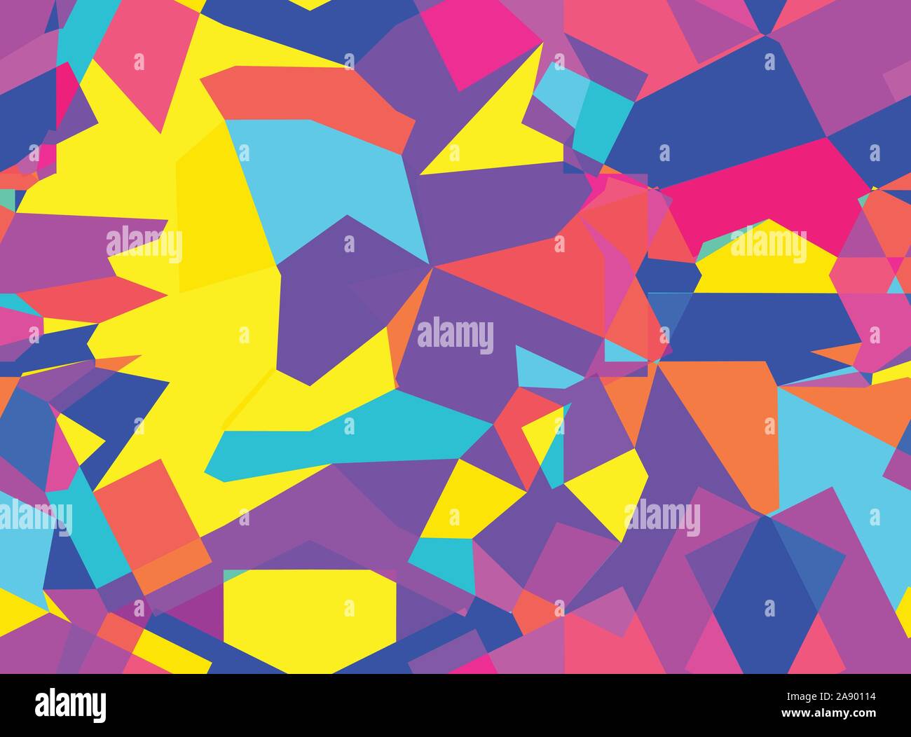 Colorato modello senza cuciture con caotico di forme geometriche Illustrazione Vettoriale