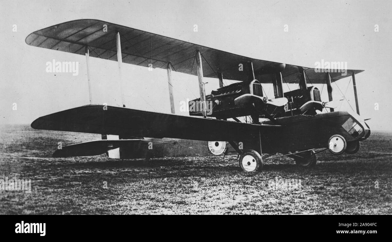 1919 - de Haviland 10 o Airco 10 per essere utilizzato su Londra-parigi, Ritz al Ritz Air Service, da Londra a Parigi in due ore. Foto Stock
