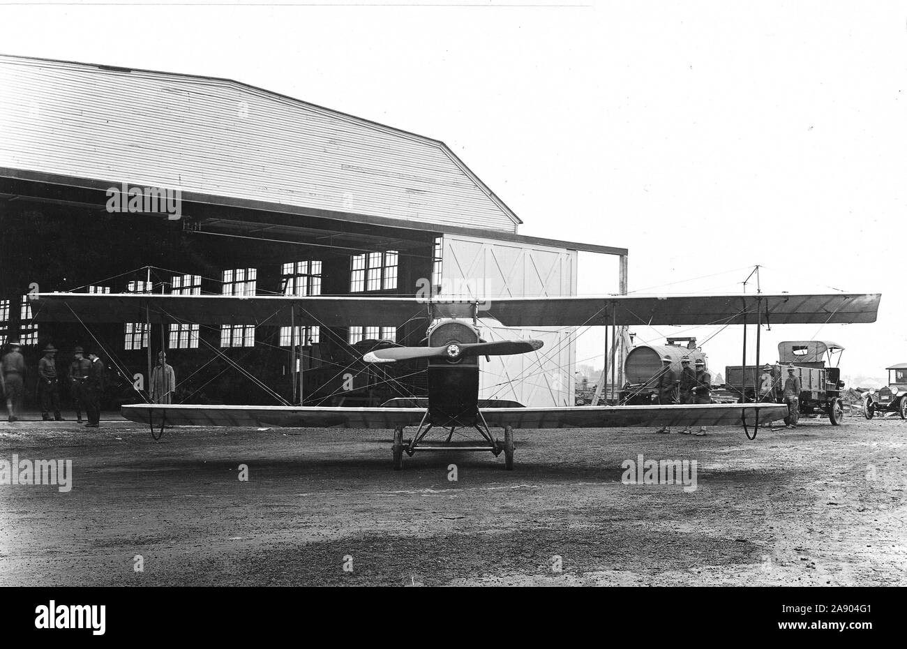 1917-1919 anteriore, Curtiss aereo. Wilbur Wright campo di aviazione. Foto Stock