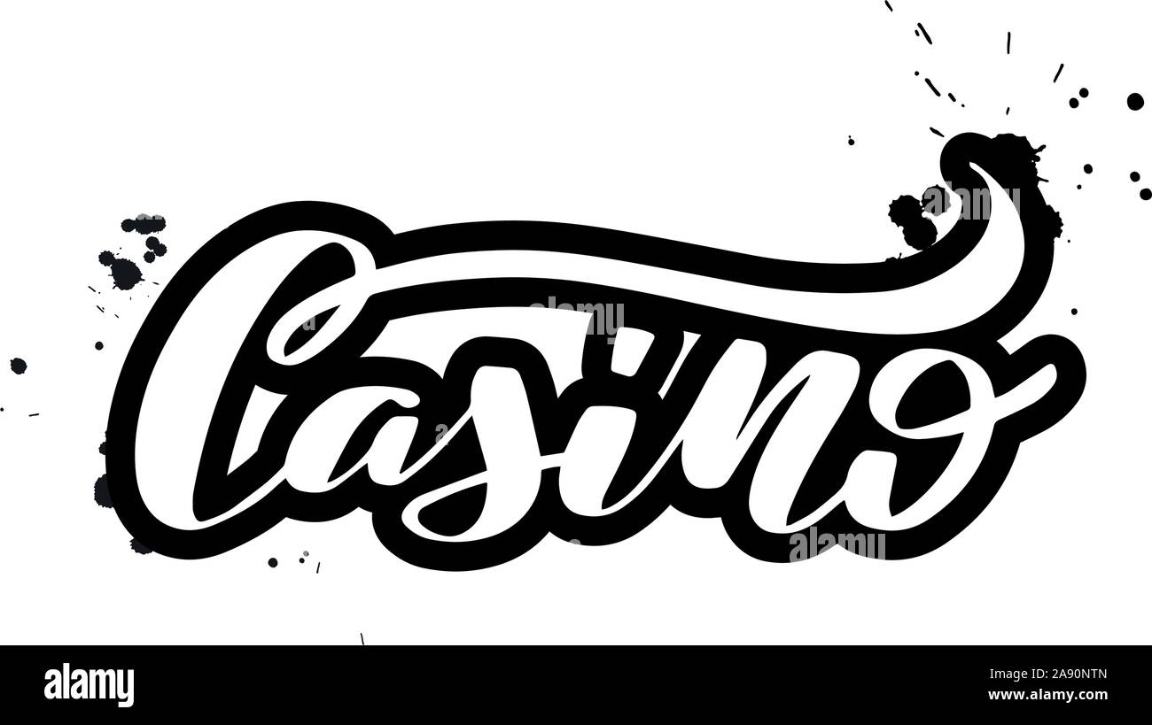 La calligrafia del vettore illustrazione stock isolati su sfondo bianco. Illustrazione Vettoriale