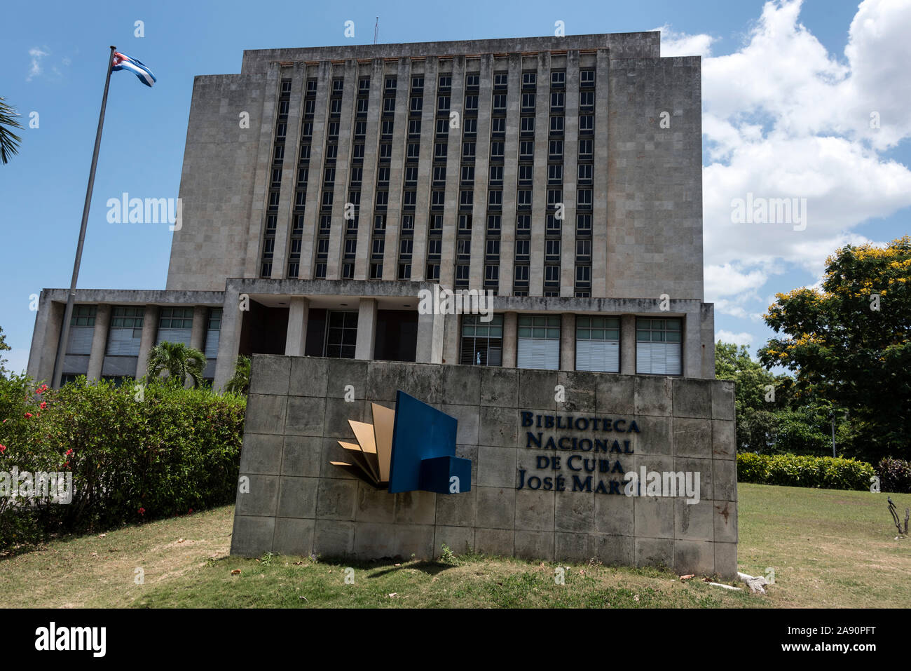 Biblioteca Nazionale José Martí - Biblioteca Nacional José Martí in Plaza de la Plaza de Revolucion all Avana, Cuba Foto Stock