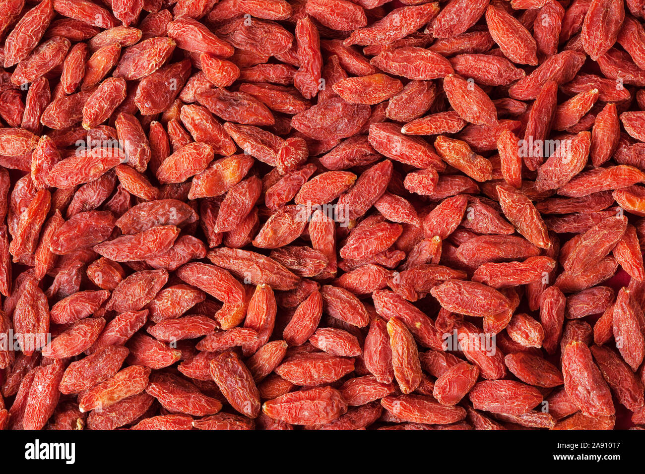 Essiccati goji bacche sfondo Foto Stock