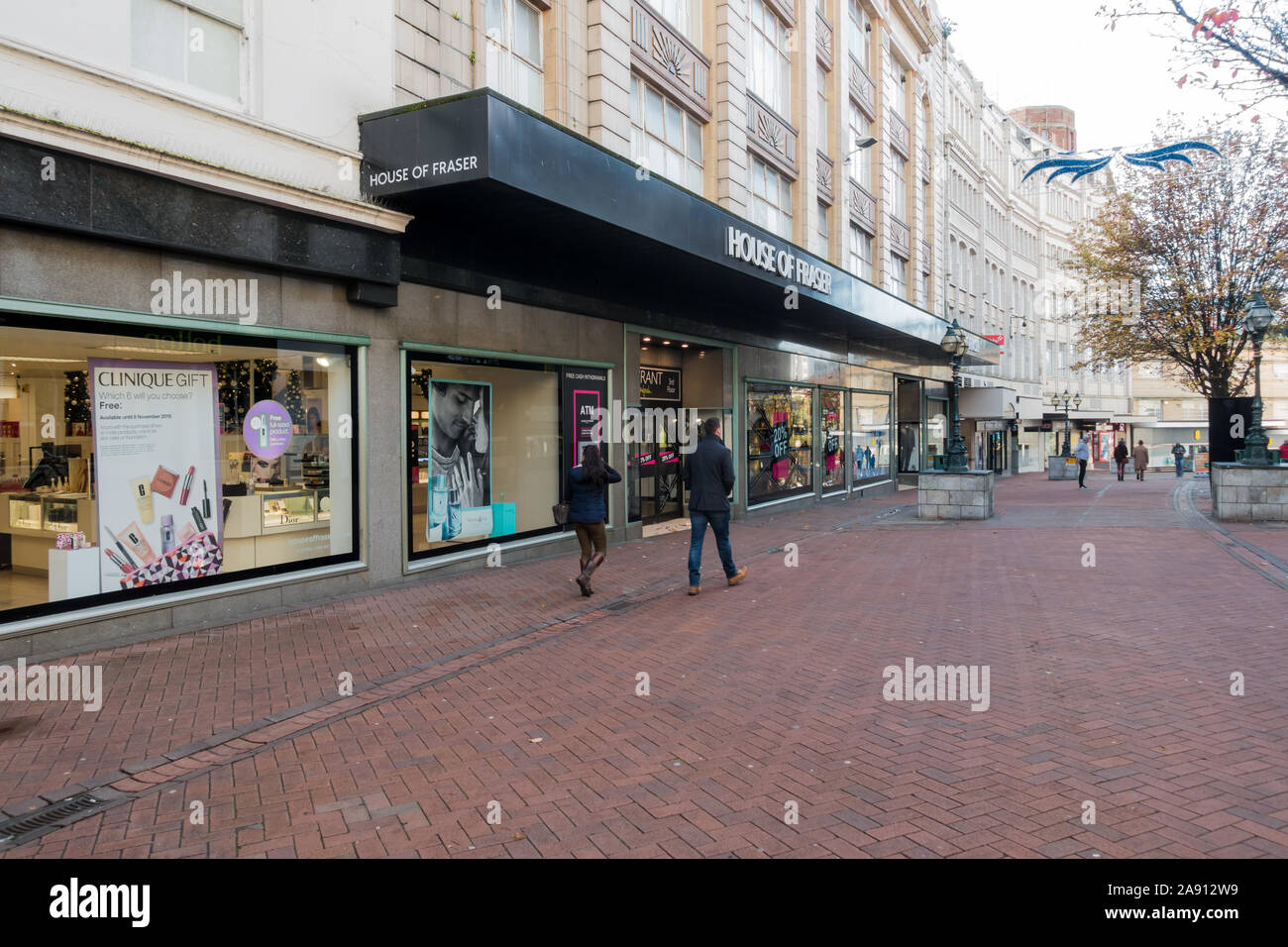 House of Fraser department store in un British high street. Centro di Bournemouth, Regno Unito Foto Stock