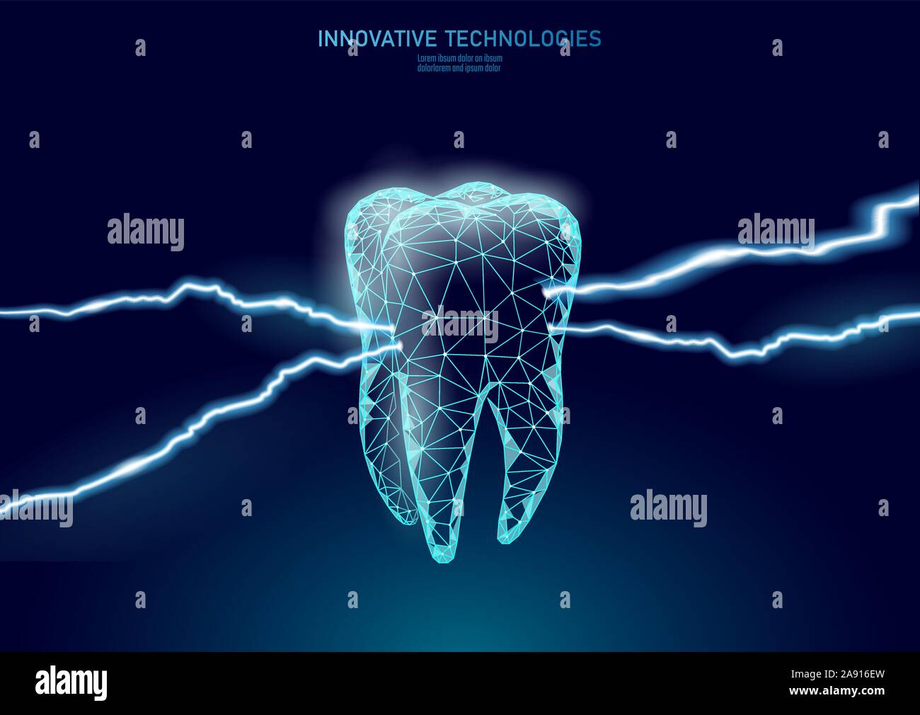 Cavità del dente malattia cronica dolorosa concetto. Aiuto medico trattamenti di terapia. Innovazione odontoiatria laser dolore. La somministrazione orale dentale Cura medica poster Illustrazione Vettoriale