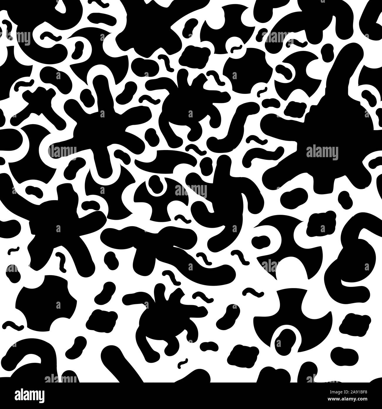 Vector seamless texture. Plasma bolle nero Illustrazione Vettoriale