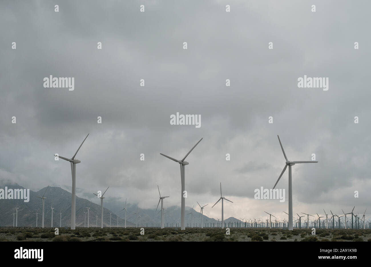 Turbine eoliche Foto Stock