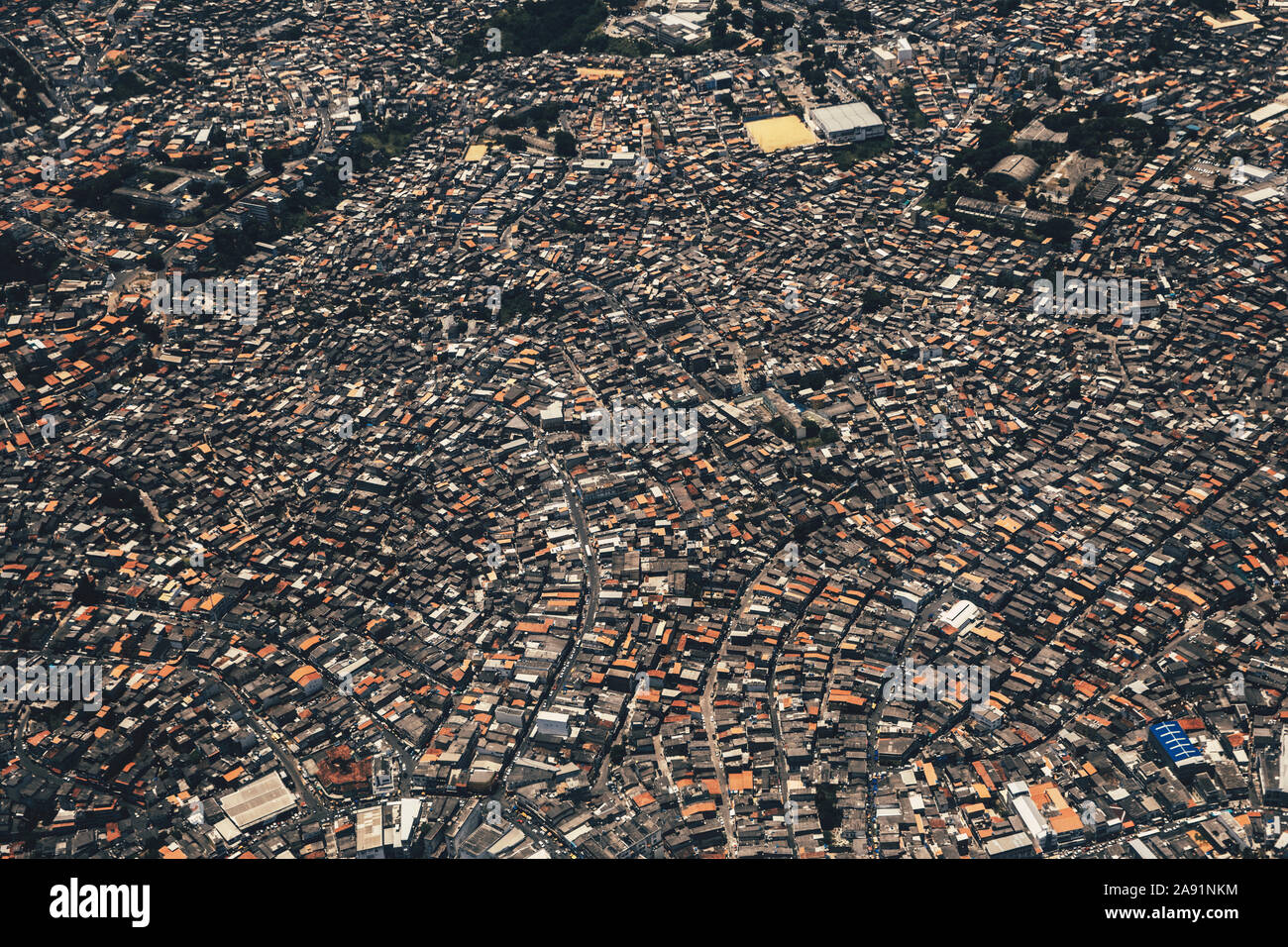 Vista aerea della città di edifici Foto Stock