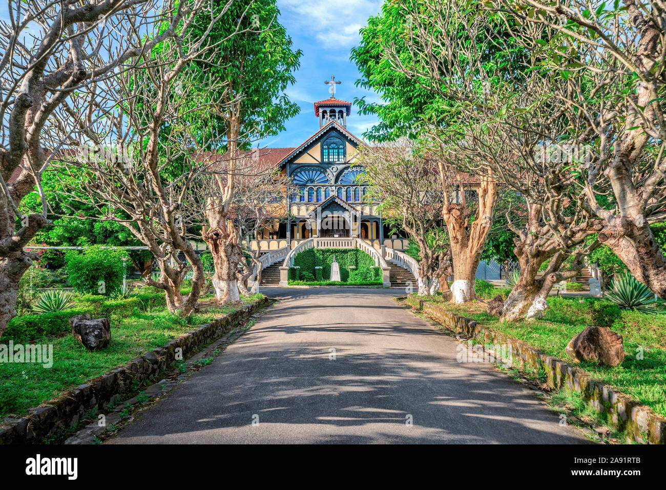 Kon Tum Seminary, Kon Tum, Vietnam. Foto Stock