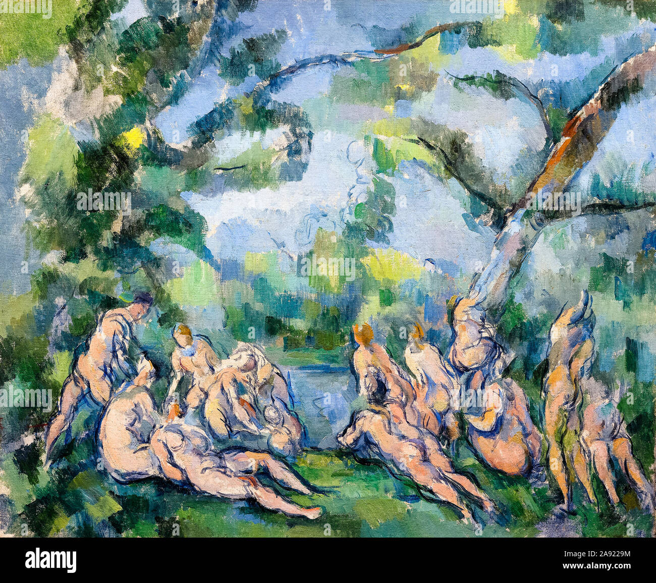 Paul Cezanne, i bagnanti, pittura, 1899-1904 Foto Stock