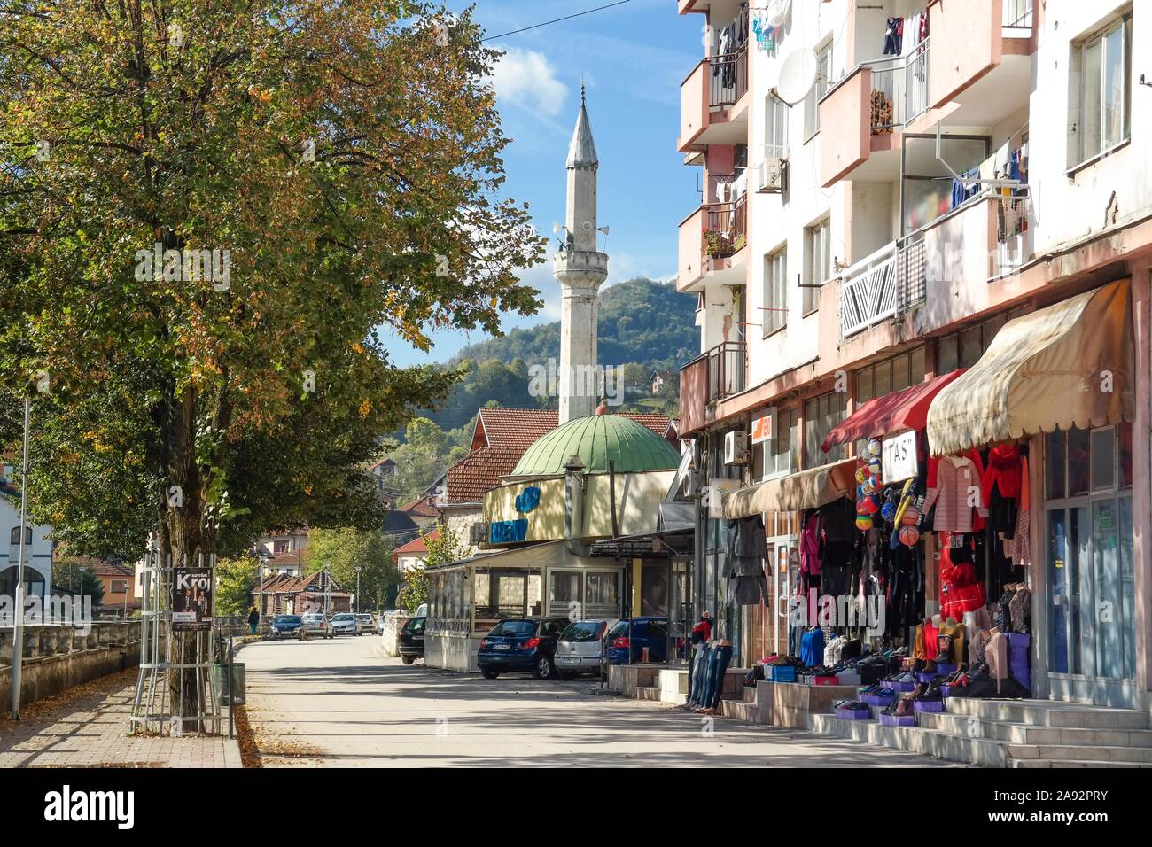 Città di Kladanj Foto Stock