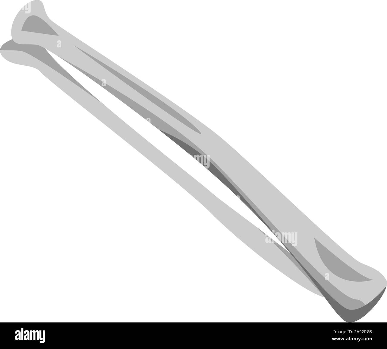 Avambraccio icona di osso, stile isometrico Illustrazione Vettoriale