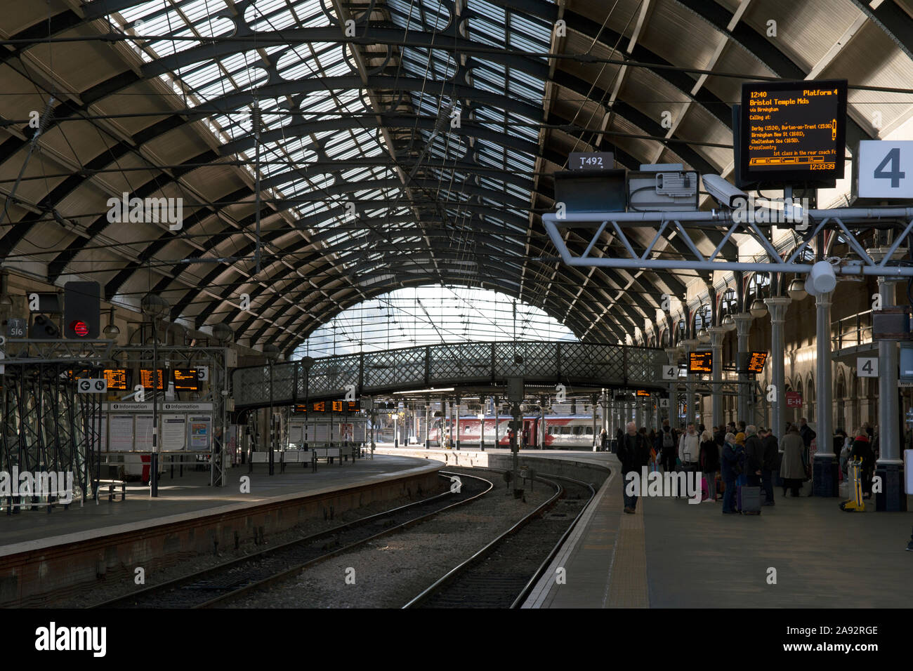 Newcastle stazione ferroviaria, Newcastle upon Tyne, nel nord est dell'Inghilterra, Regno Unito Foto Stock