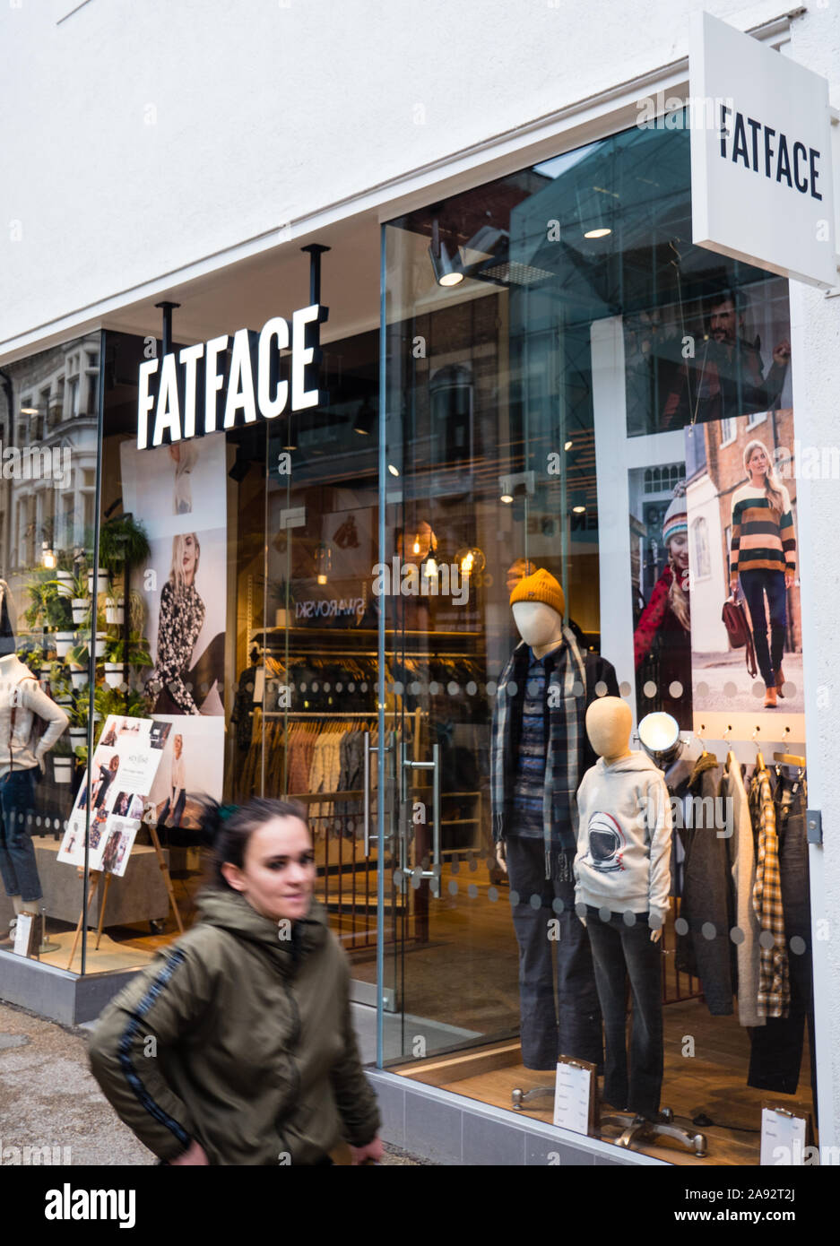 Fatface negozio di abbigliamento, Oxford, Oxfordshire, England, Regno Unito, GB. Foto Stock