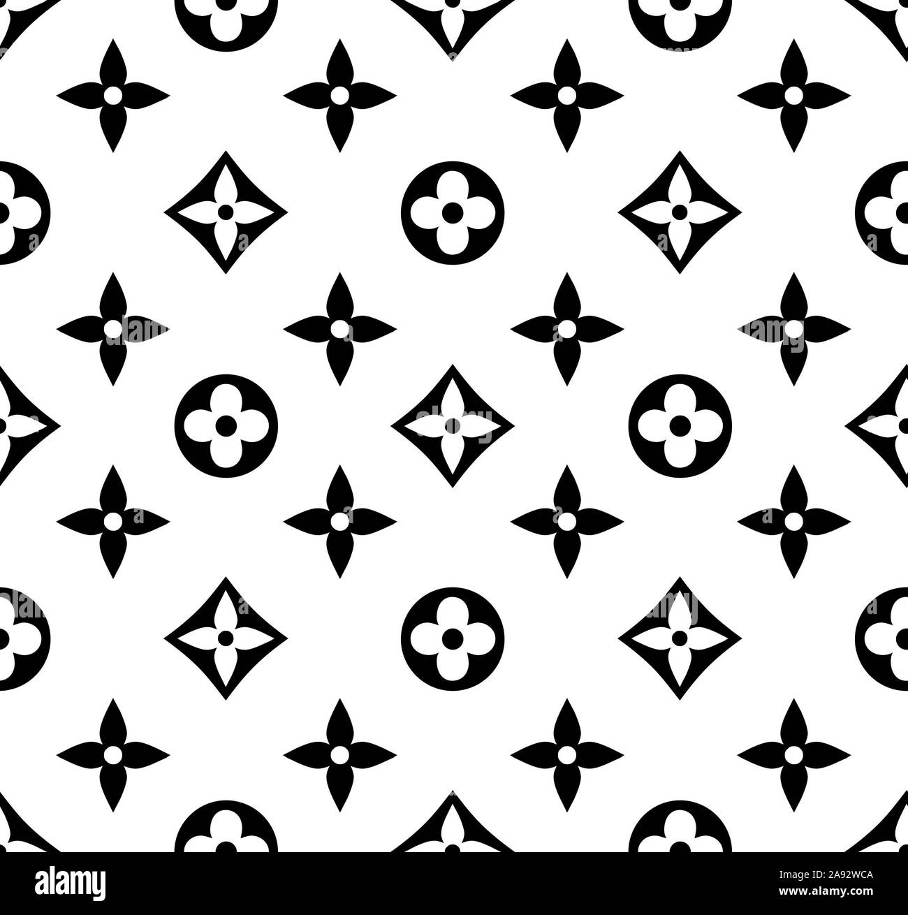 Il lusso geometrico Icona Seamless Pattern in moda vintage stile. Pronto per la stampa tessile su sfondo bianco. Foto Stock