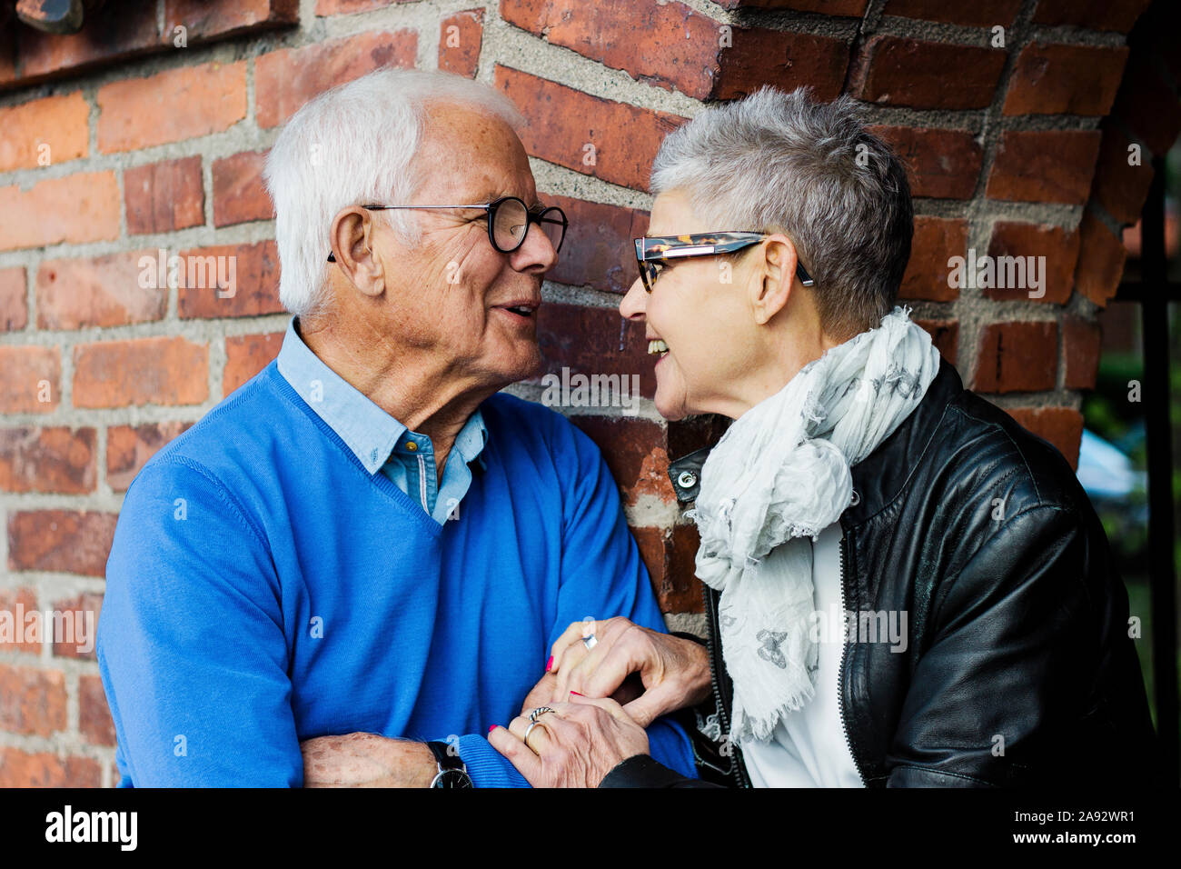 Coppia senior insieme Foto Stock
