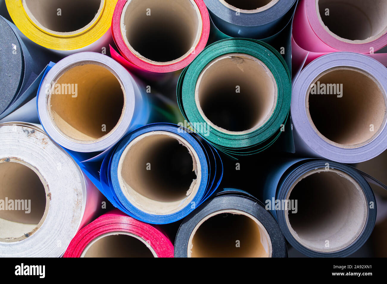 Rotoli di carta Foto Stock