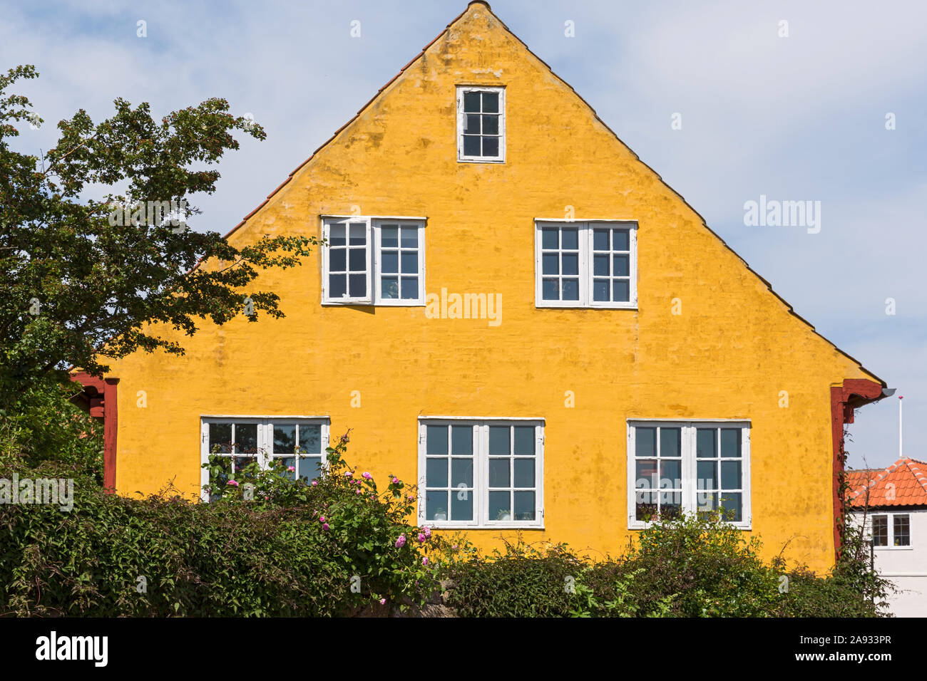 Bornholm; Svaneke, Wohnhaus Foto Stock