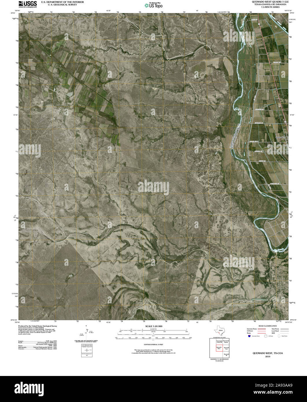 Mappa del quemado texas immagini e fotografie stock ad alta risoluzione