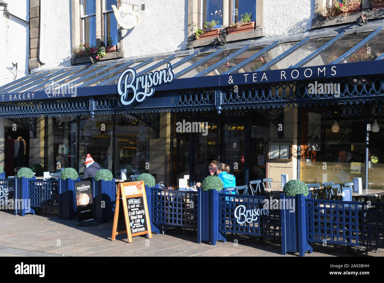Bryson artigiane panificio, caffetteria e sala da tè, Keswick, Cumbria, England, Regno Unito Foto Stock