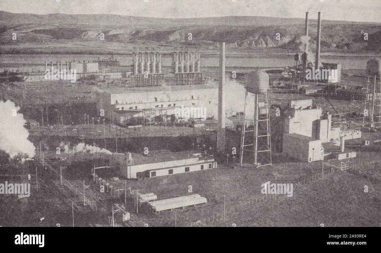Hanford Energy Works, Columbia River nella contea di Benton negli Stati Uniti stato di Washington 1940s. Foto Stock