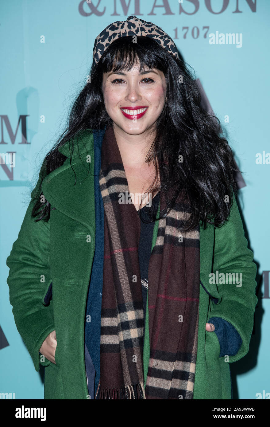 Londra, Regno Unito. Xii Nov, 2019. Melissa Hemsley assiste l'apertura delle parti di struttura di pattino a Somerset House il 12 novembre 2019 a Londra, Inghilterra Credito: Gary Mitchell, GMP Media/Alamy Live News Foto Stock