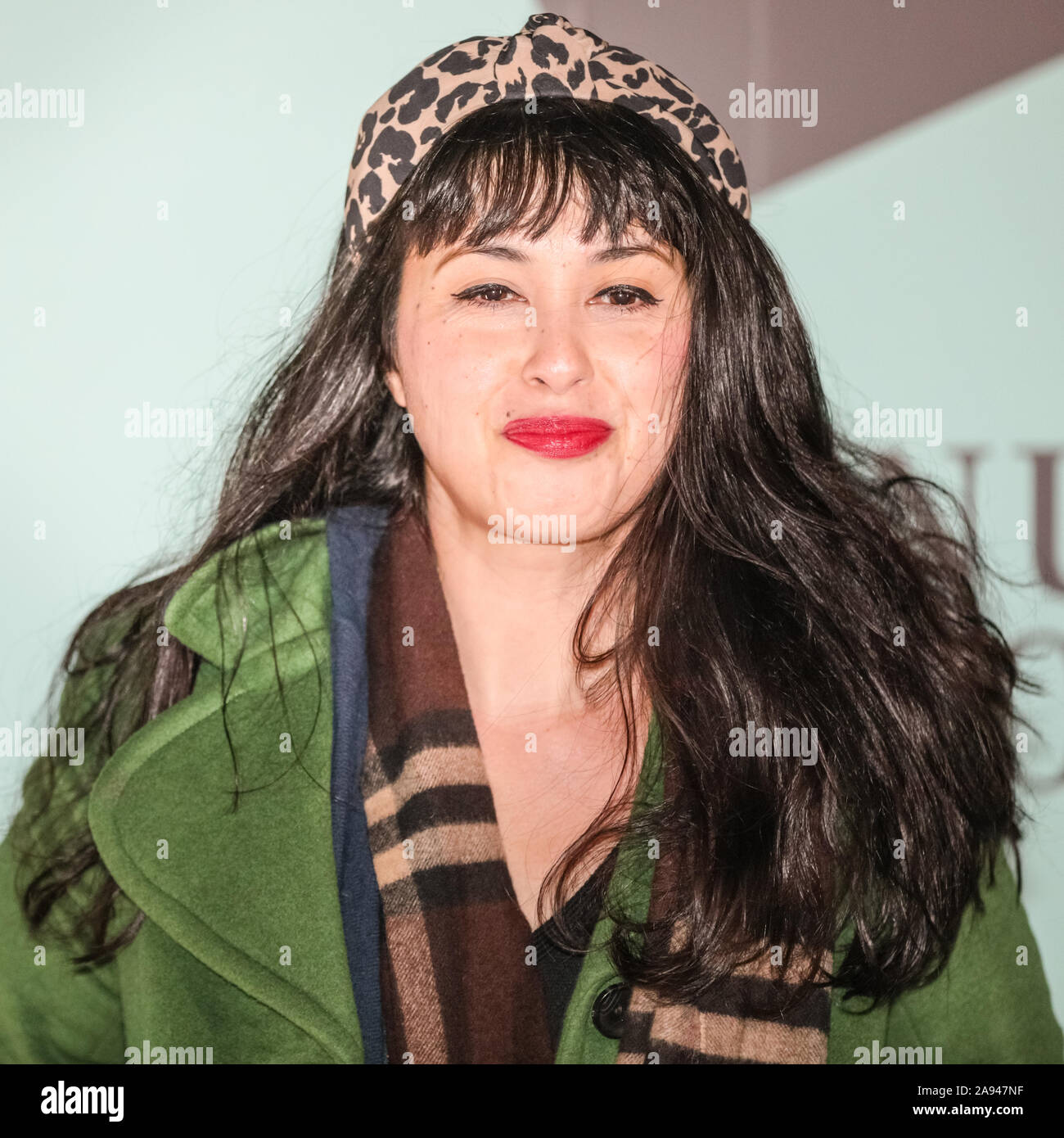 La Somerset House, Londra, Regno Unito, 12 novembre 2019. Melissa Hemsley. Gli arrivi di celebrità sul tappeto rosso per l'apertura annuale del Somerset House Ice Rink, sponsorizzato da Fortnum e Mason. Credito: Imageplotter/Alamy Live News Foto Stock