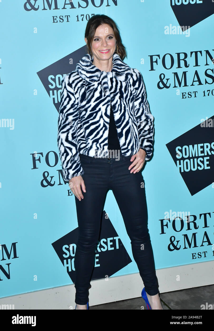 Londra, Regno Unito. Xii Nov, 2019. Emilia Fox arrivers Skate at Somerset House con Fortnum & Mason Launch Party, Londra, Somerset House, 12 novembre 2019, Londra, Regno Unito. Credito: Picture Capital/Alamy Live News Foto Stock